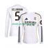 Camisola Real Madrid Jude Bellingham 5 Homem Equipamento Primeiro 2025-2026 Manga Comprida